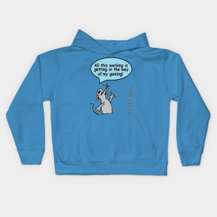 All This Work Is Getting In The Way Of My Gaming! Kids Hoodie